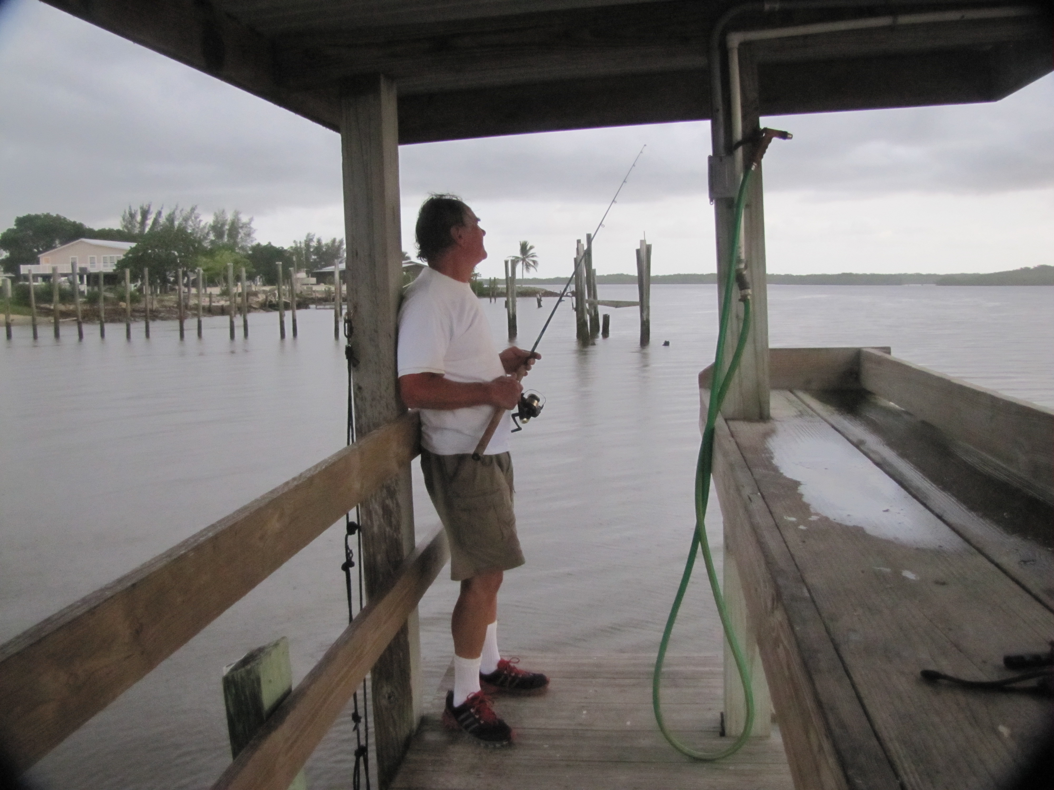 Greg Fishing At Chokoloskee Island Park 8/2012