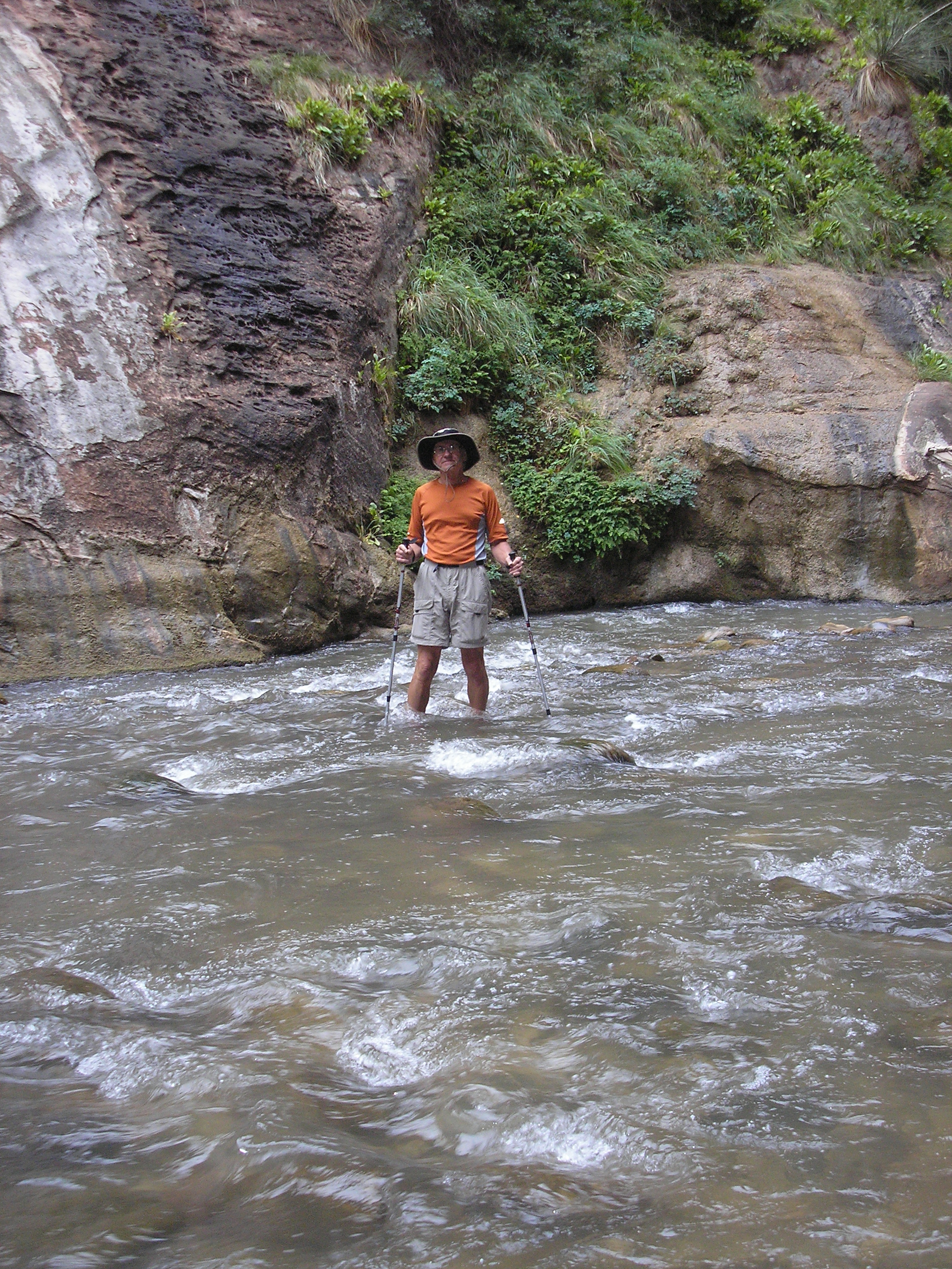 Greg At Zion National Park Virgin River Narrows Aug 2009