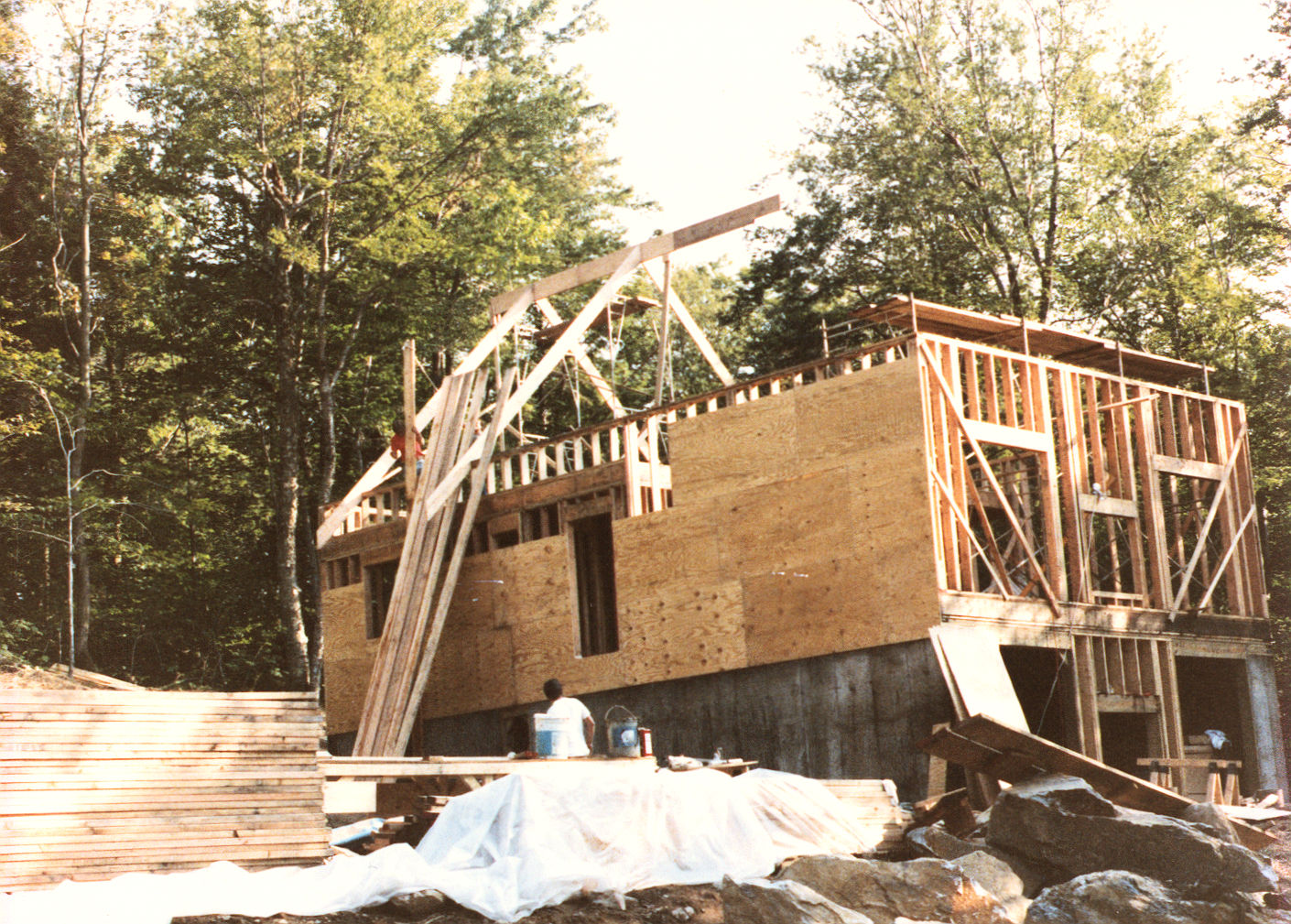 Vermont House Construction Aug 1987