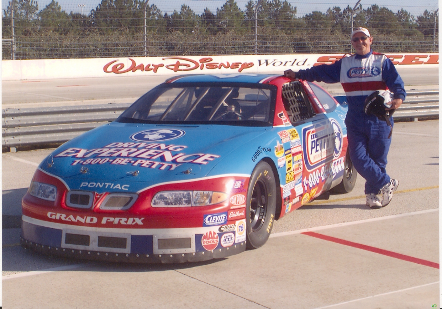 Greg Driving A NASCAR Car At WDW July 2007